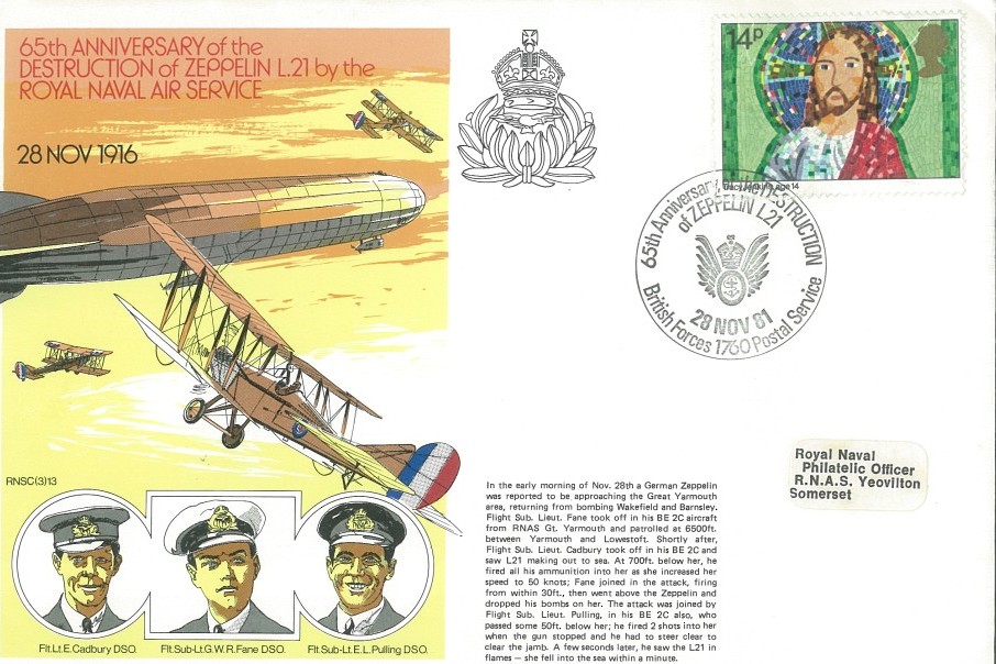 Destruction of Zeppelin L21 cover