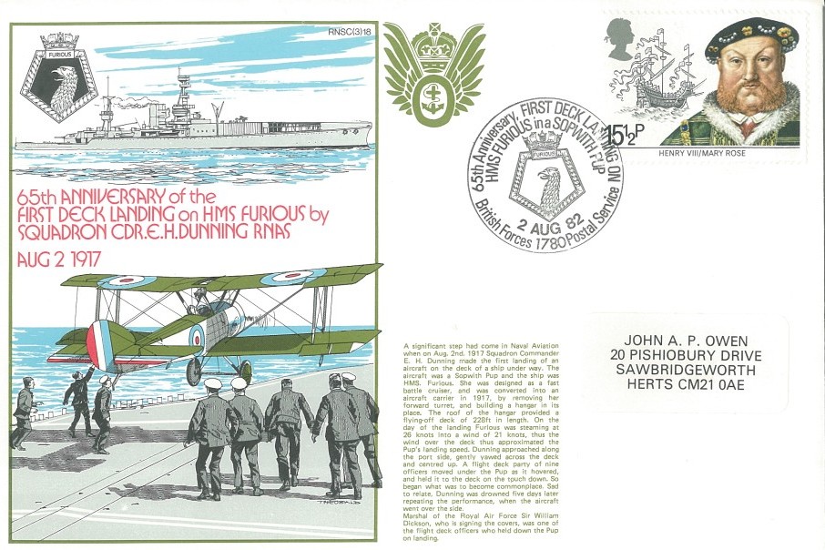 First Deck Landing on HMS Furious cover