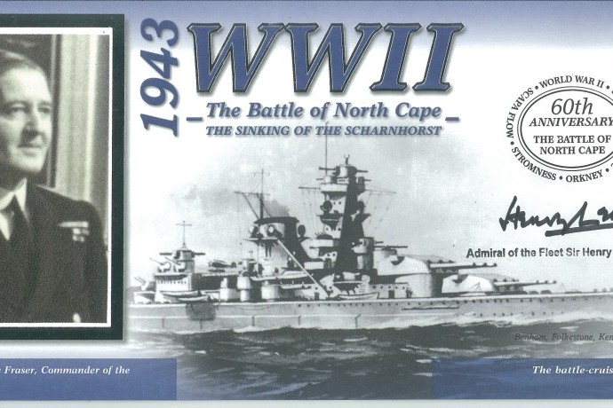 Naval cover Battle of North Cape Sgd Sir H Leach