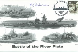 Naval cover Battle of The River Plate Sgd R E Ackerman