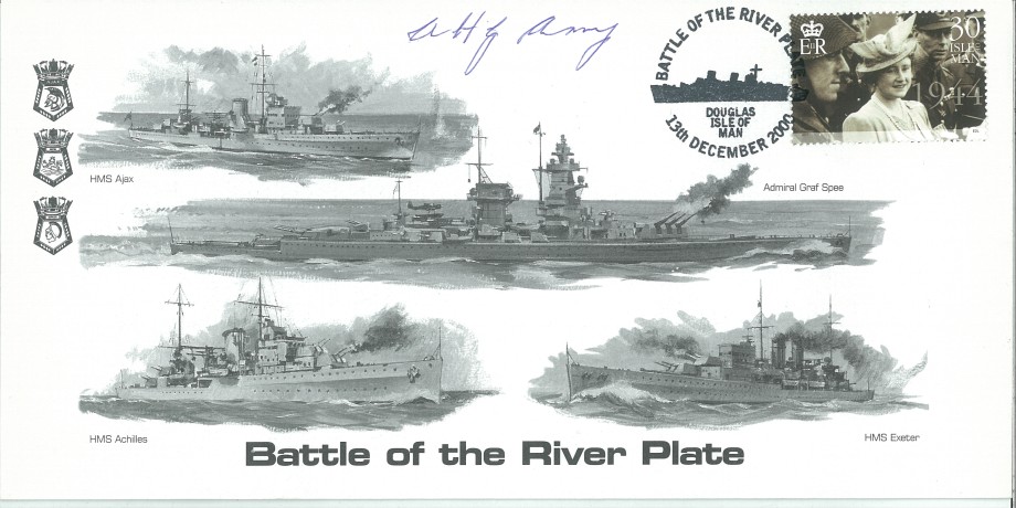 Naval cover Battle of The River Plate Sgd A Amy