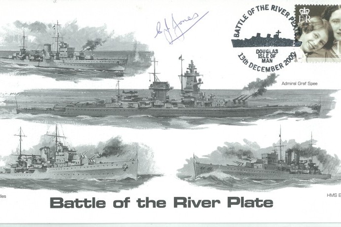 Naval cover Battle of The River Plate Sgd C Jones