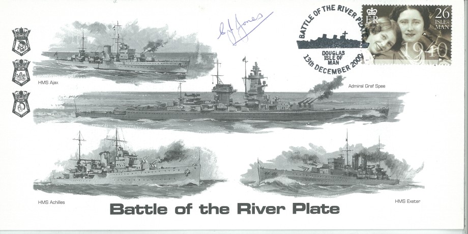 Naval cover Battle of The River Plate Sgd C Jones