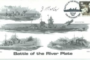 Naval cover Battle of The River Plate Sgd J Mather