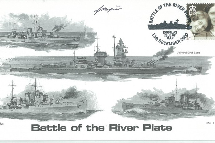 Naval cover Battle of The River Plate Sgd J Napier