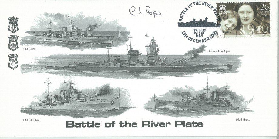 Naval cover Battle of The River Plate Sgd C Pope