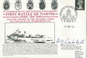 Naval cover Battle of Narvik Sgd P J Warburton-Lee