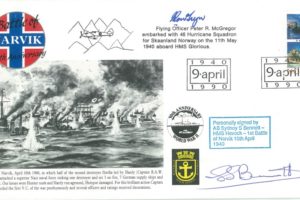Naval cover Battle of Narvik Sgd S Bennett and P R McGregor of 46 Sq