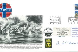 Naval cover Battle of Narvik Sgd B T Dearing