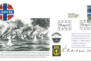 Naval cover Battle of Narvik Sgd F A Mason