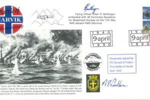 Naval cover Battle of Narvik Sgd R E Pullen and P R McGregor of 46 Sq