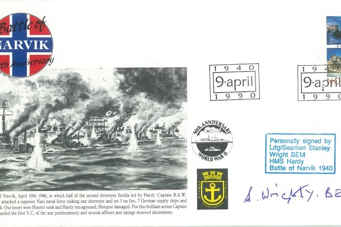 Naval cover Battle of Narvik Sgd S Wright