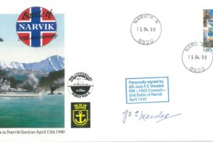 Naval cover Battle of Narvik Sgd J A E Meades