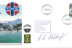 Naval cover Battle of Narvik Sgd J L Shepherd