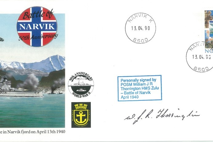 Naval cover Battle of Narvik Sgd W J R Thorrington