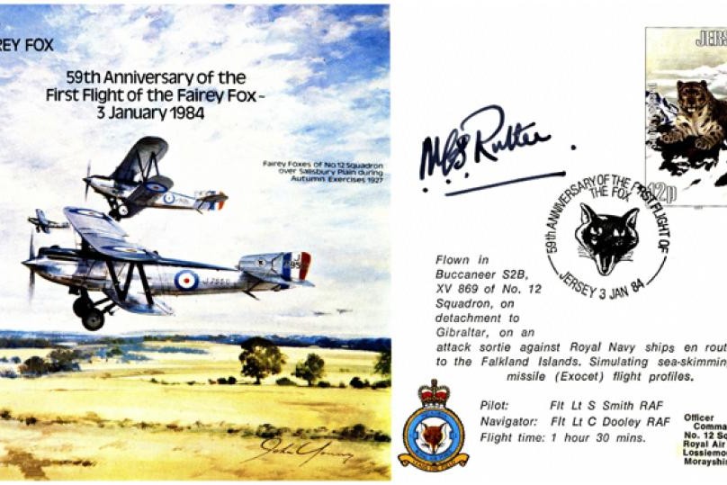Fairey Fox cover Signed AVM N C S Rutter