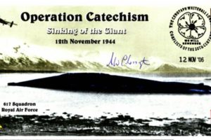 Dambusters 617 Squadron Cover Signed A Cherrington Tirpitz Catechism