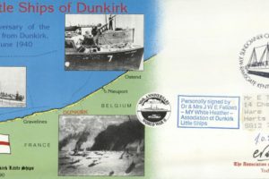 Dunkirk Little Ships cover Sgd Dr and Mrs J W E Follows