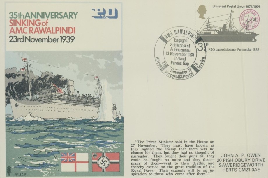 Sinking of the AMC Rawalpindi cover