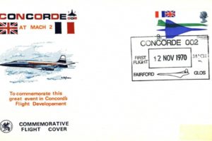 Concorde cover Fairford postmark