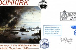 Dunkirk cover Sgd A J Fryatt