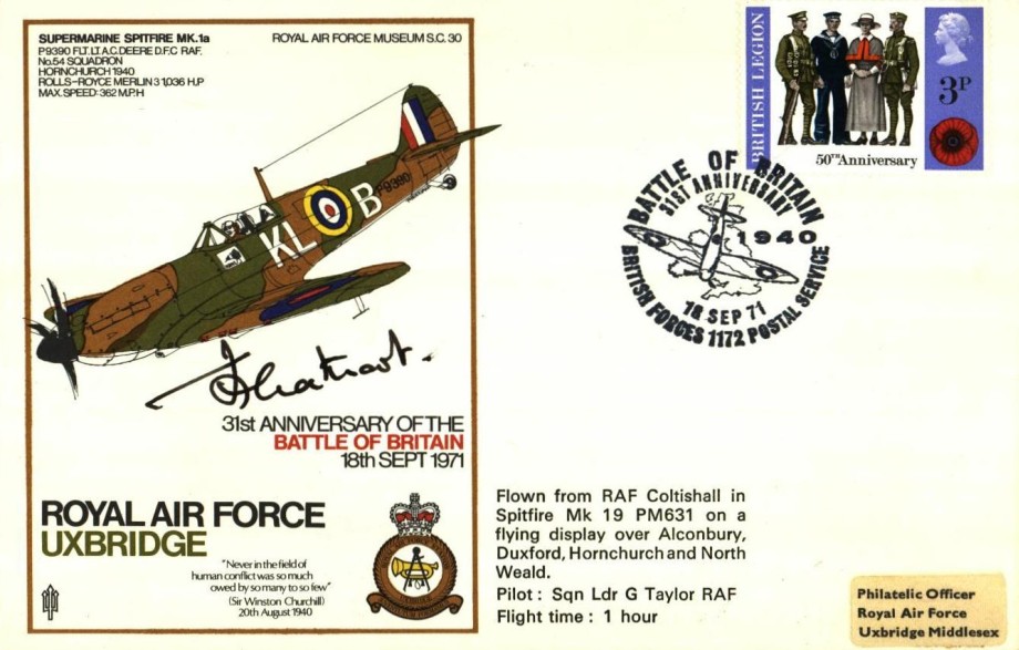 Battle of Britain cover Sgd by J Leathart