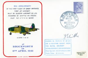 Gloster E 28/39 cover Sgd Sir Frank Whittle