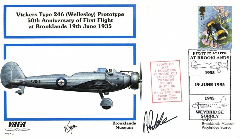Vickers Welesley cover Sgd pilot Boulden