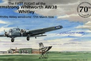 Armstrong Whitworth AW38 Whitley cover Sgd Lord of Abbots-Hay