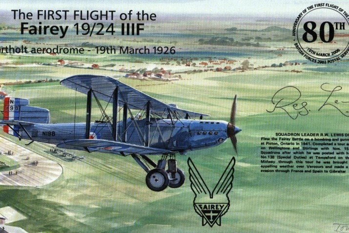 Blackburn T5 cover Sgd R W Lewis of 15 Sq