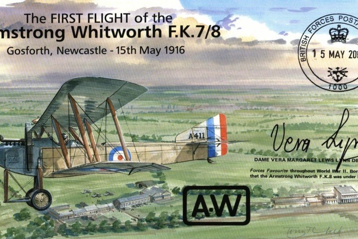 Armstrong Whitworth cover Sgd Dame Vera Lynn