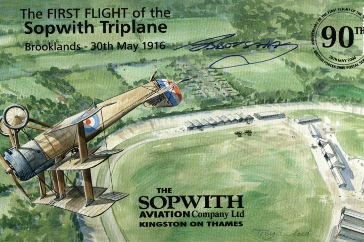 Sopwith Triplane cover Sgd Lord of Abbots-Hay