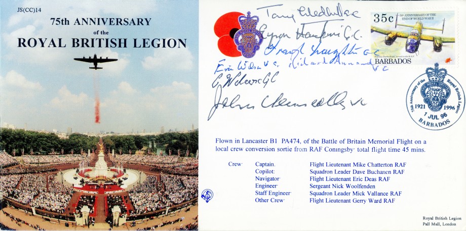 75th Anniversary of the Royal British Legion Sgd 3 VCs