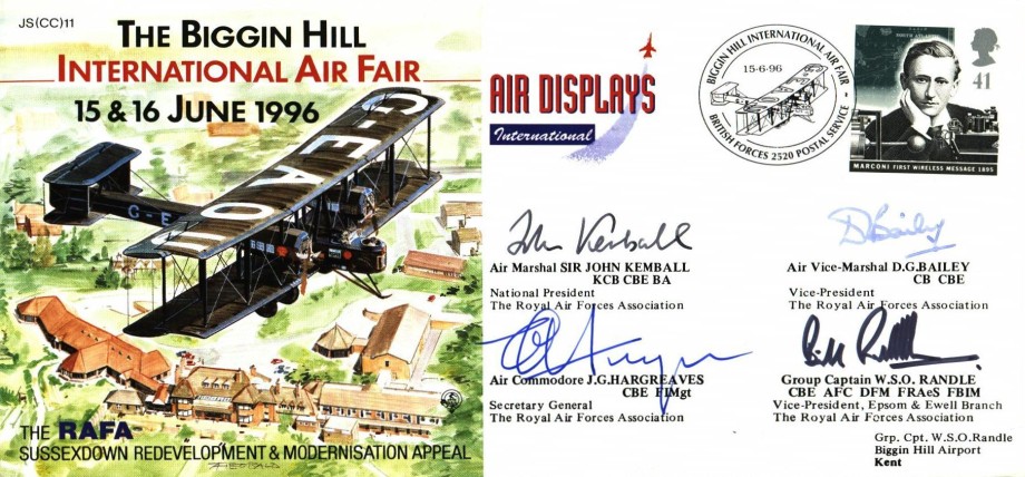 Biggin Hill International Air Fair 1996 cover Sgd by 4