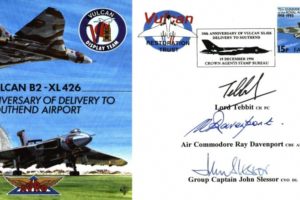 Vulcan B2 - XL 426 cover Lord Tebbit and 2 more