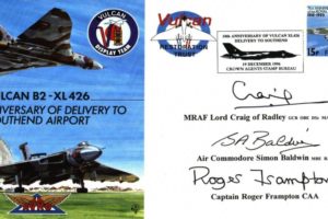 Vulcan B2 - XL 426 cover Sgd Craig Baldwin and Frampton