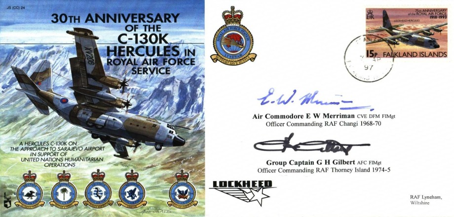 C-130K Hercules cover Sgd Merriman and Gilbert