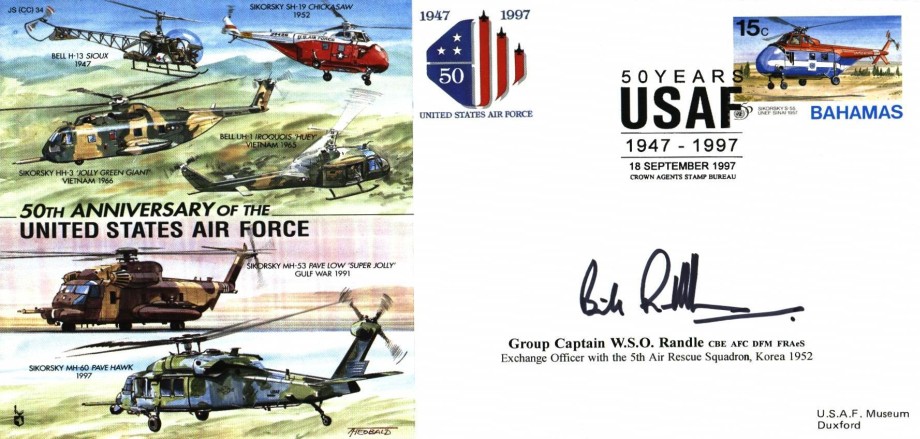 50th Anniversary of the USAF cover Sgd Randle