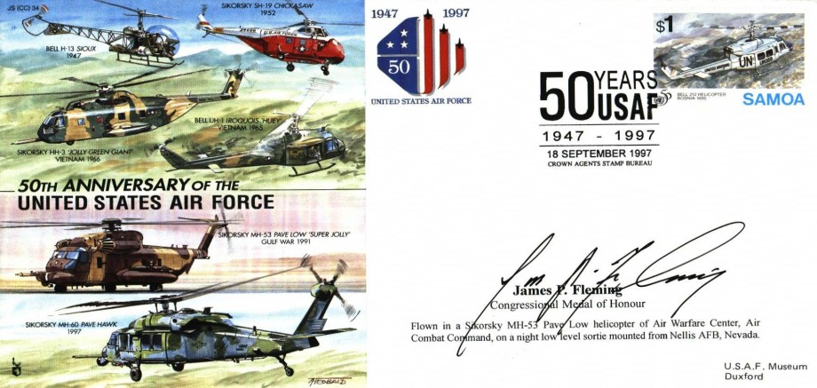 50th Anniversary of the USAF cover Sgd Fleming