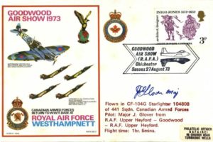 RAF Westhampnett cover Sgd pilot Major J Glover USAF