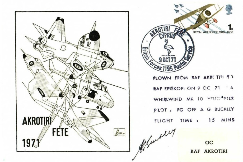 RAF Akrotiri cover Sgd A G Buckley