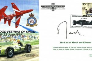 Red Arrows Goodwood 1997 cover Sgd Earl of March
