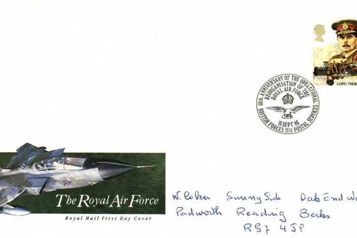 The RAF - 16th September 1986 FDC Special postmark 