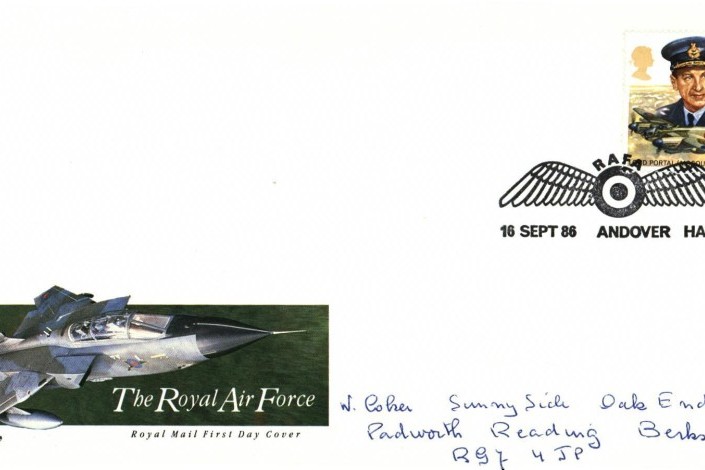 The RAF - 16th September 1986 FDC Andover postmark