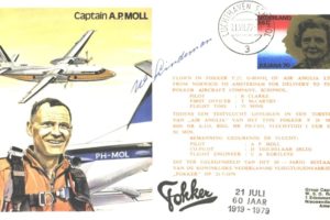 Captain A.P Moll the test Pilot cover Unknown signature