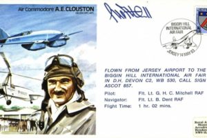 A E Clouston the Test Pilot cover Sgd pilot G H C Mitchell
