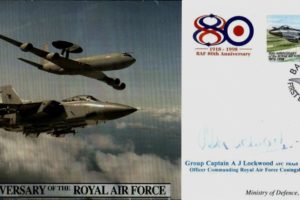 80th Anniversary of the RAF cover Sgd A J Lockwood