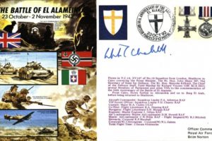 Battle Of El Alamein Cover Signed Winston Churchills Grandson