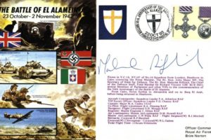 Battle Of El Alamein Cover Signed Malcolm Rifkind