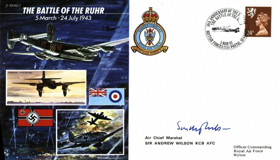 Battle of the Ruhr cover Sgd Sir A Wilson